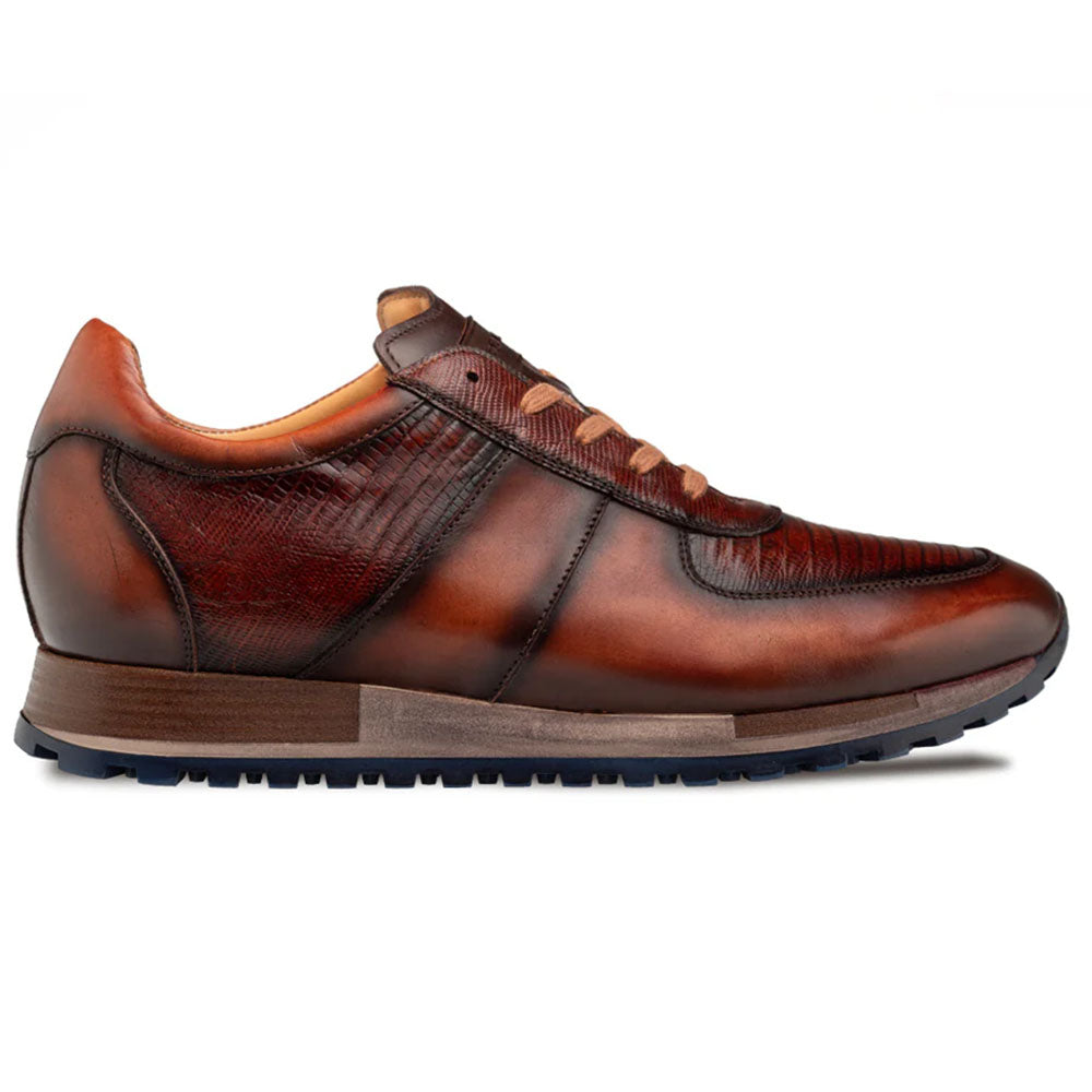 Mezlan Greenwich Calf / Lizard Sneaker Tan (50188-L)