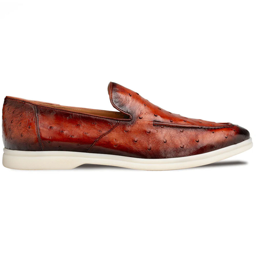 Mezlan Marmi Ostrich Flex Casual Moccasin Brandy (50305-S)