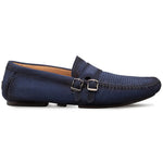 Mezlan Nubuck Ornament Driver Blue
