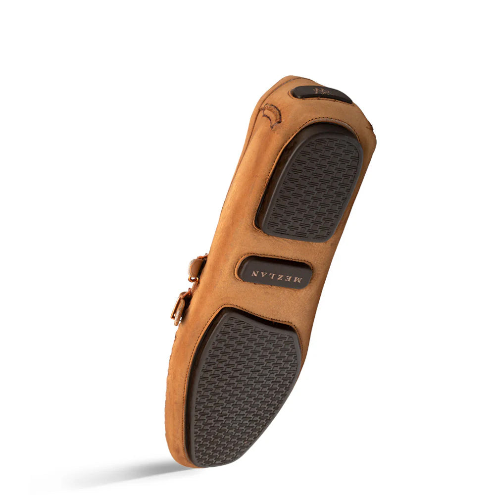Mezlan Nubuck Ornament Driver Cognac