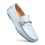 Mezlan R7417 Leather Bit Driver Sky Blue