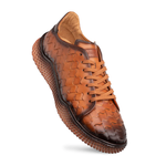 Mezlan Woven Leather Super Sneaker Tan (A20603)
