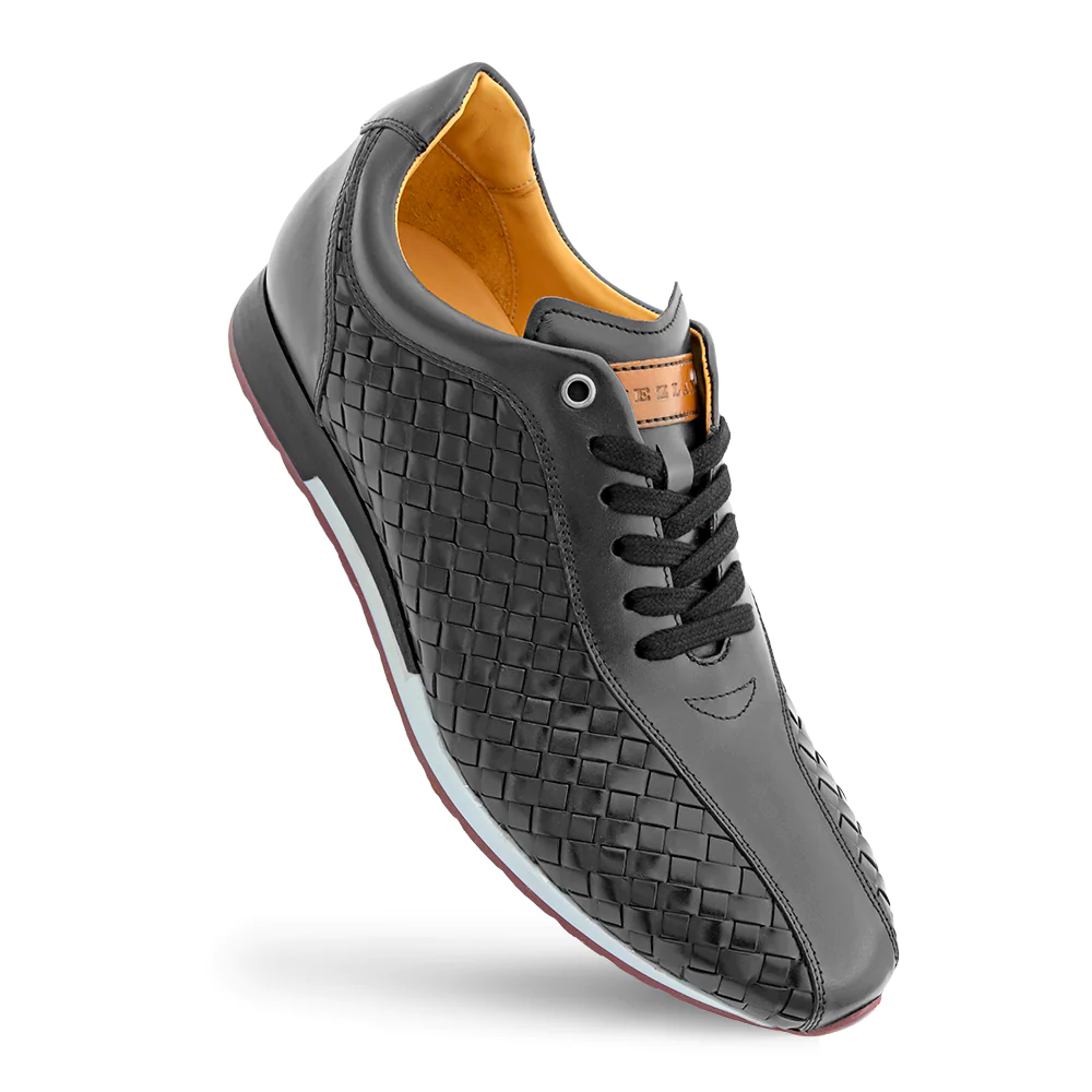 Mezlan Woven Bicycle Toe Sneaker Black (A20711)