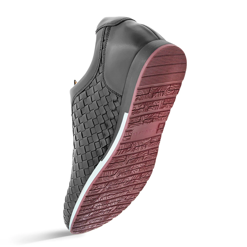 Mezlan Woven Bicycle Toe Sneaker Black (A20711)