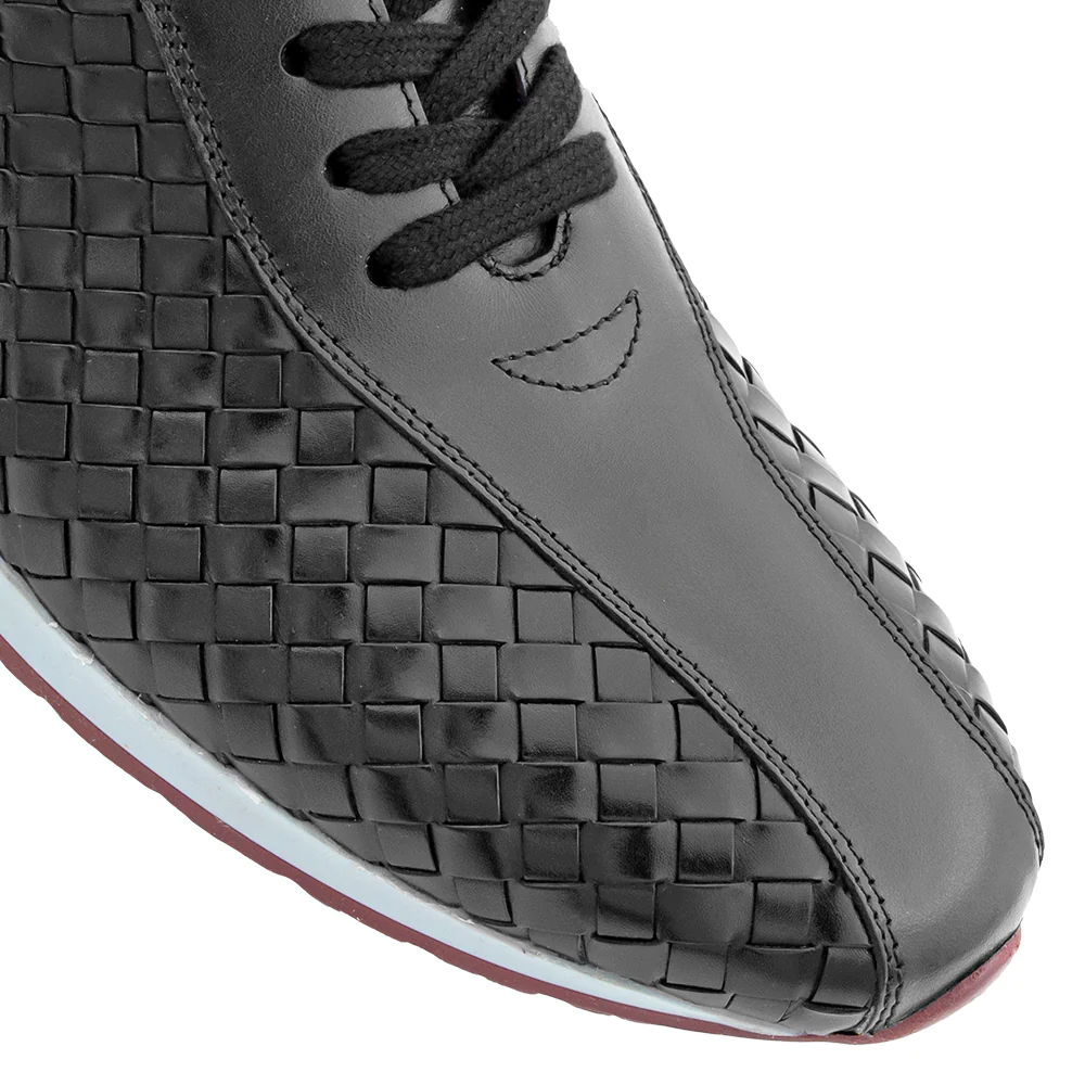 Mezlan Woven Bicycle Toe Sneaker Black (A20711)