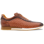 Mezlan Woven Bicycle Toe Sneaker Cognac