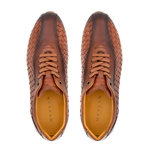 Mezlan Woven Bicycle Toe Sneaker Cognac (A20711)