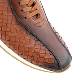 Mezlan Woven Bicycle Toe Sneaker Cognac (A20711)