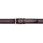 Mezlan Classic Calfskin Patina Belt Burgundy