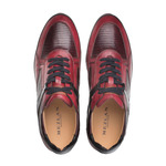 Mezlan Lizard & Leather Sneaker Black / Burgundy (AX4873-L)