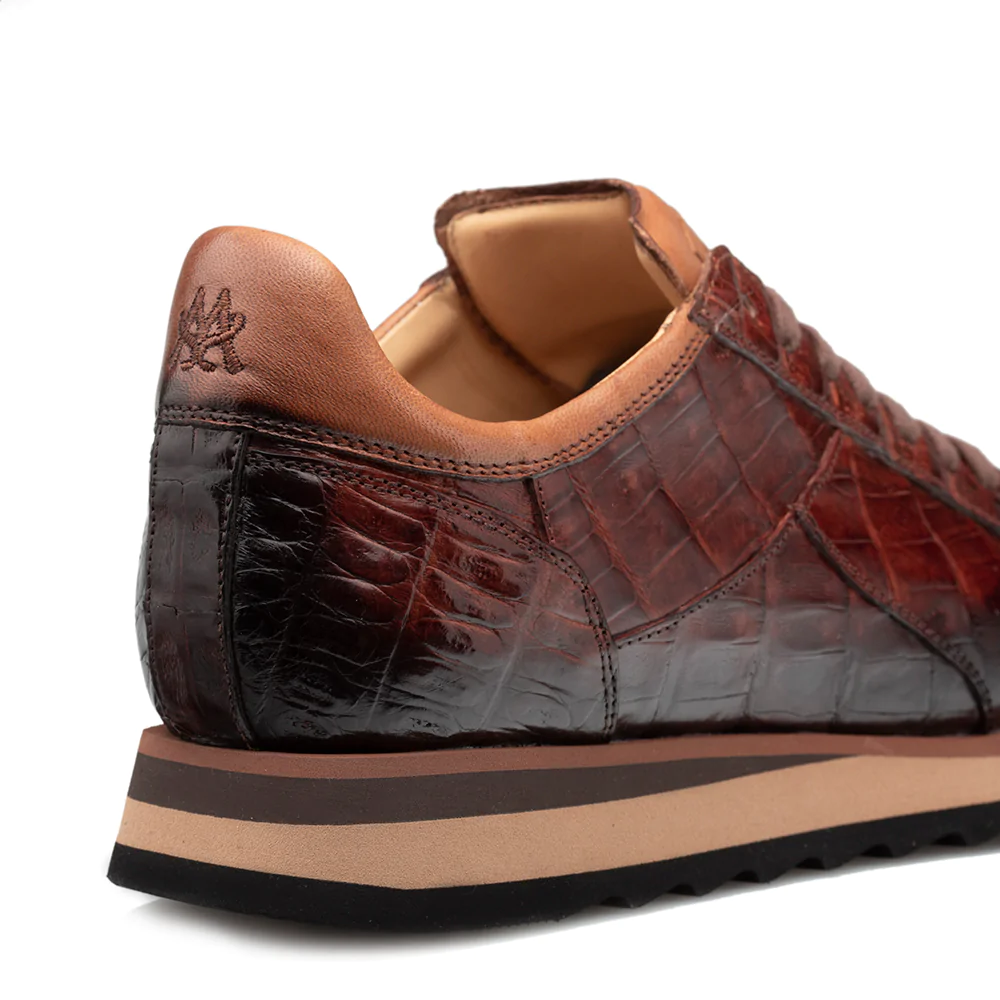Mezlan Crocodile Grid Sole Sport Oxford Sport 