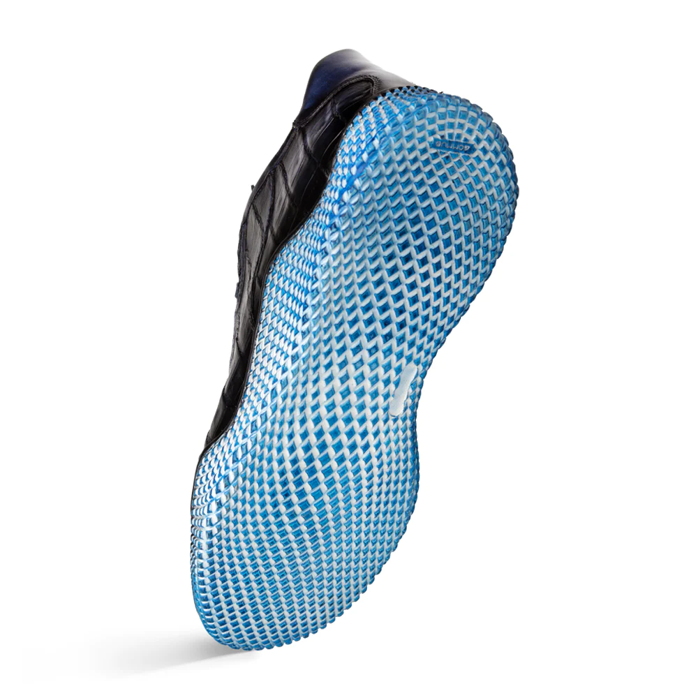 Mezlan Crocodile Super Sneaker Blue (AX4936-F)