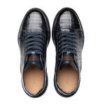 Mezlan Crocodile Super Sneaker Blue (AX4936-F)