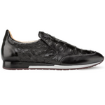 Mezlan Ostrich Slip-On Sneaker Black