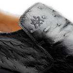 Mezlan Ostrich Slip-On Sneaker Black