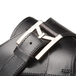 Mezlan Calfskin Cap Toe Monkstrap Shoes Black (E20244)