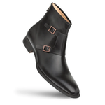 Mezlan Patina Double Buckle Boot Black 