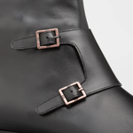 Mezlan Patina Double Buckle Boot Black 