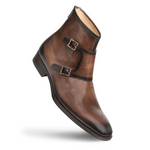 Mezlan Patina Double Buckle Boot Mocha 