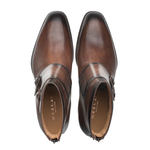 Mezlan Patina Double Buckle Boot Mocha 