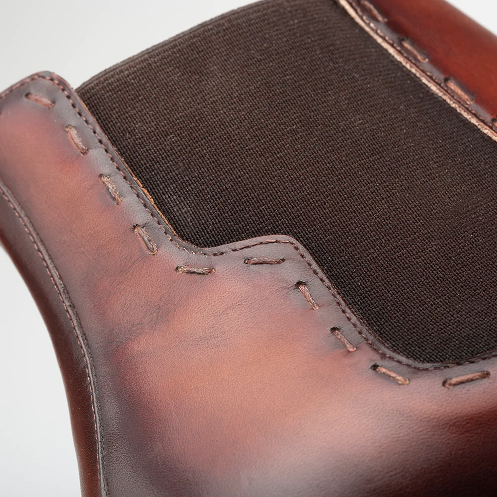 Mezlan Patina Chelsea Boot Cognac / Rust (E20484)