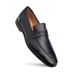 Mezlan Deerskin Penny Loafer Blue (E20693)