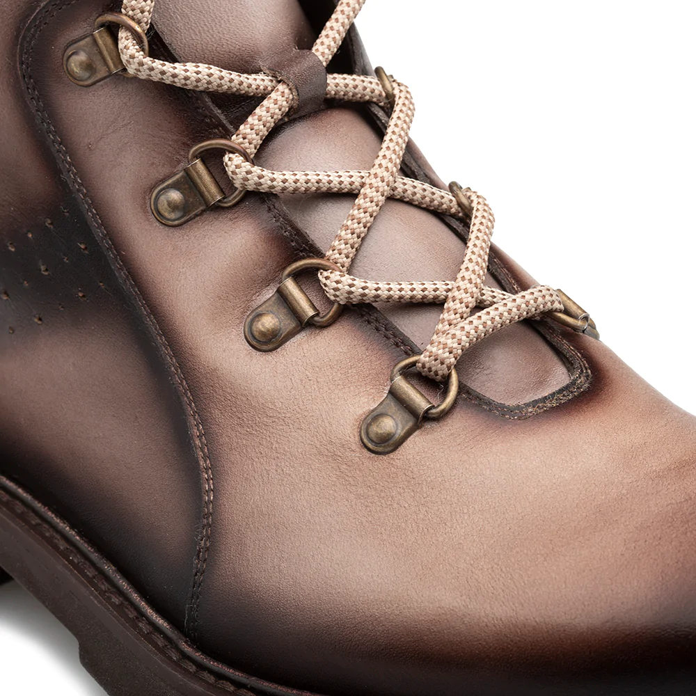 Mezlan Artisan Speed Lace Boot Taupe / Brown 