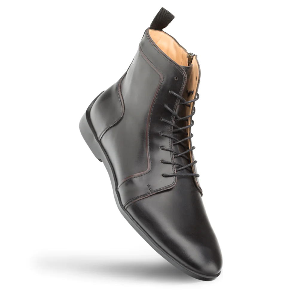 Mezlan Hybrid Hi-Top Lace Boot Black 
