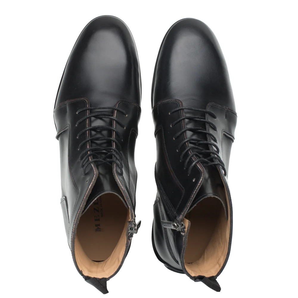 Mezlan Hybrid Hi-Top Lace Boot Black 