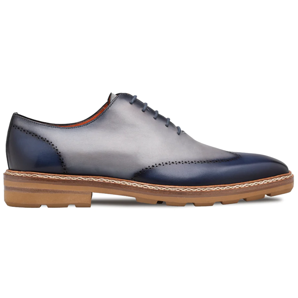 Mezlan Two-Tone Rubber Lite Oxford Navy/Grey