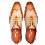 Mezlan Two-Tone Rubber Lite Oxford Tan/Bone (R20664)