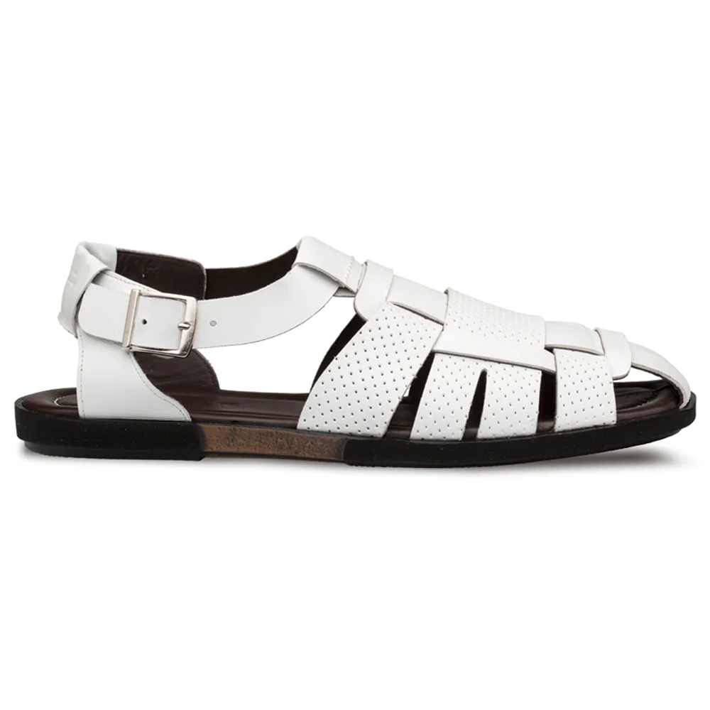 Mezlan Fisherman Sandal White