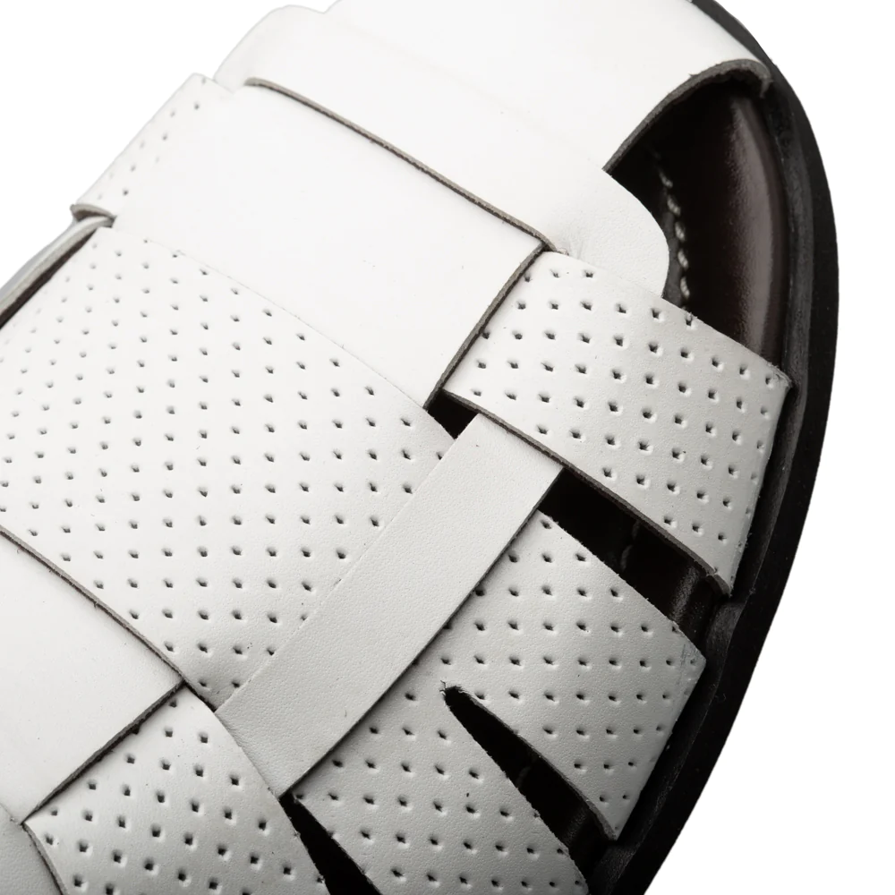 Mezlan Fisherman Sandal White (R20666)