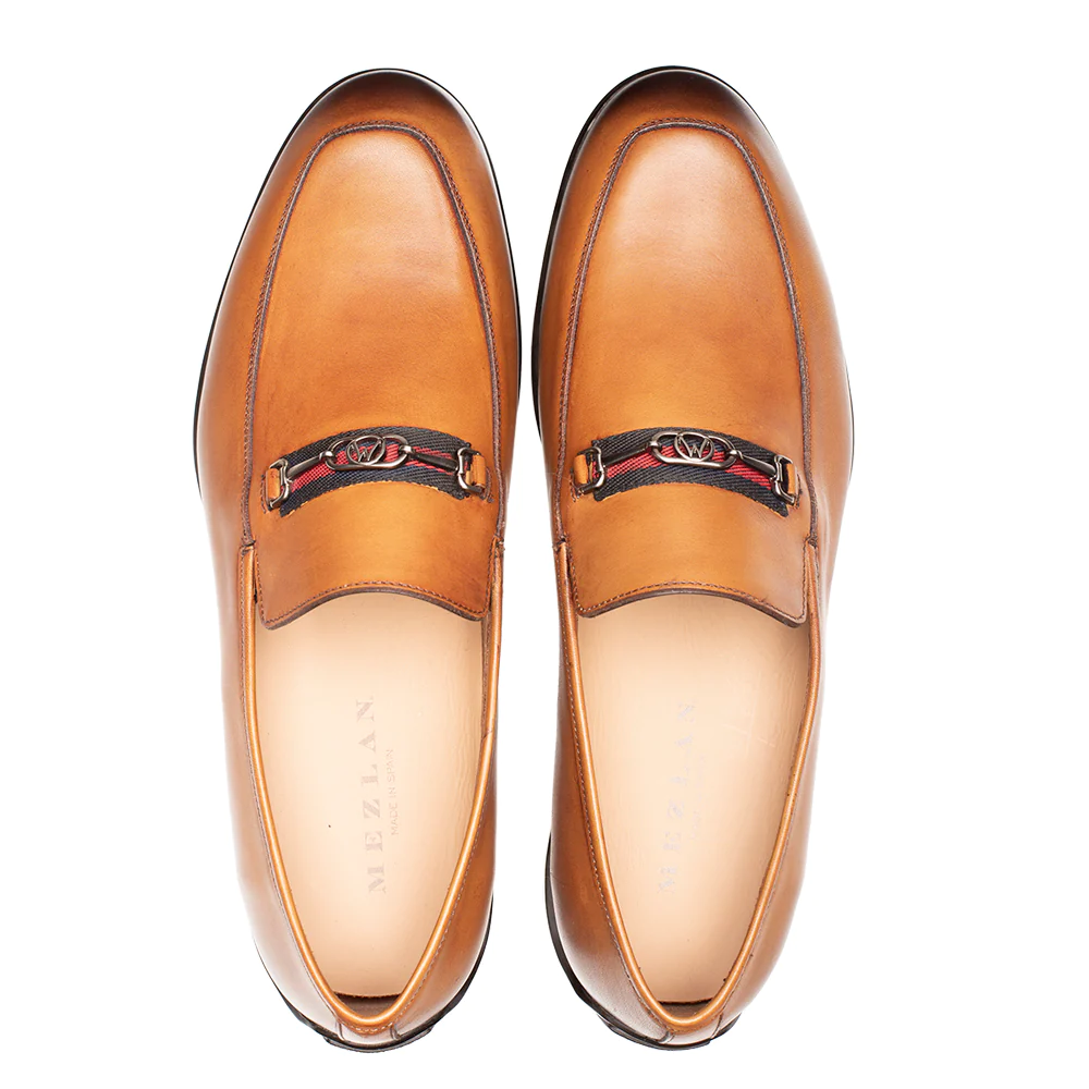 Mezlan Contour Rubber Bit Loafer Cognac (R20722)