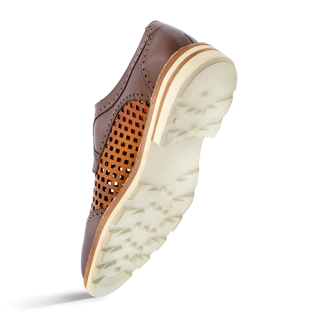 Mezlan Perforated Derby Cognac / Honey (R20741)