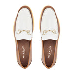 Mezlan Rubber Sole Ornament Moccasin Cognac / Bone (R21171)