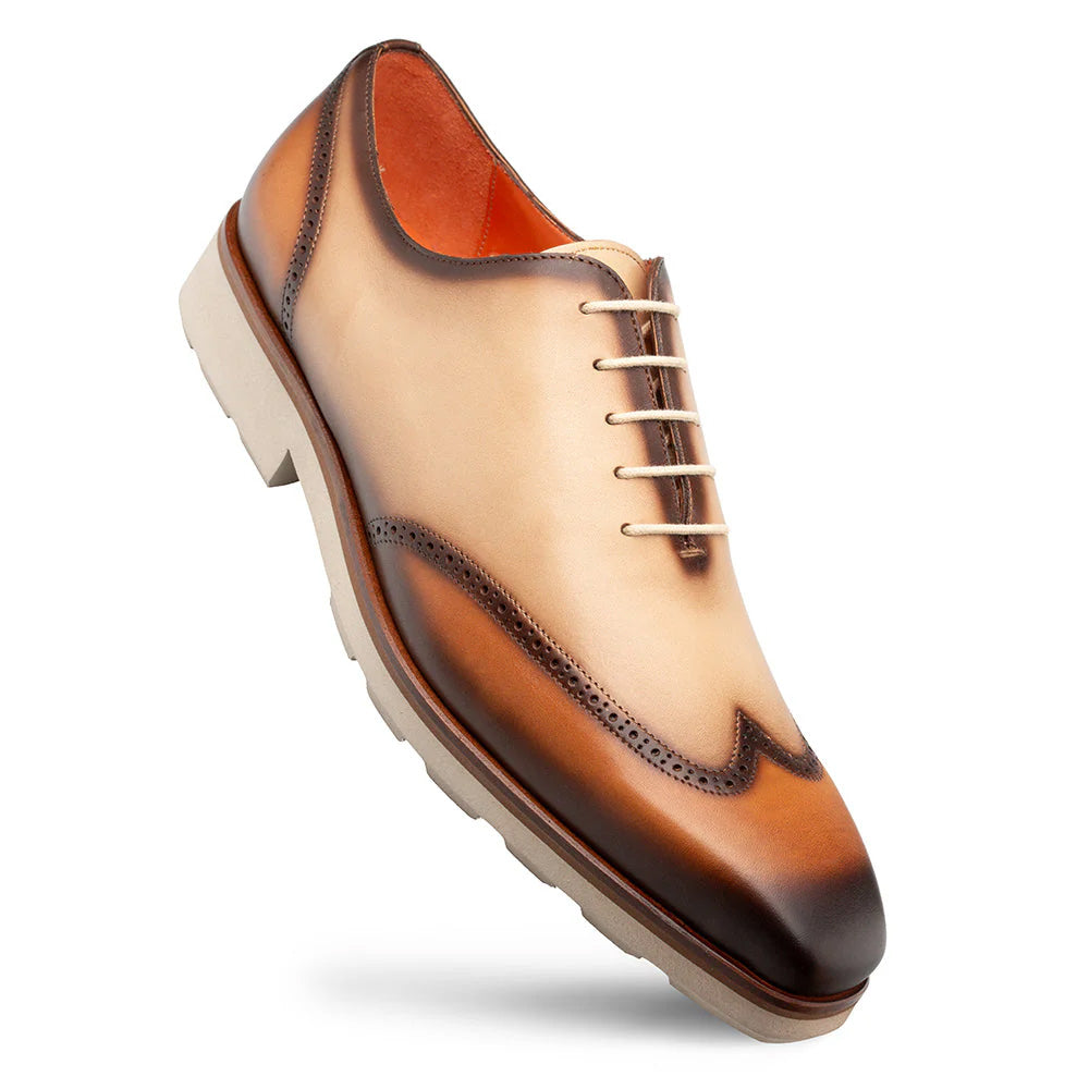 Mezlan Lightweight Oxford Camel / Bone (R21223)