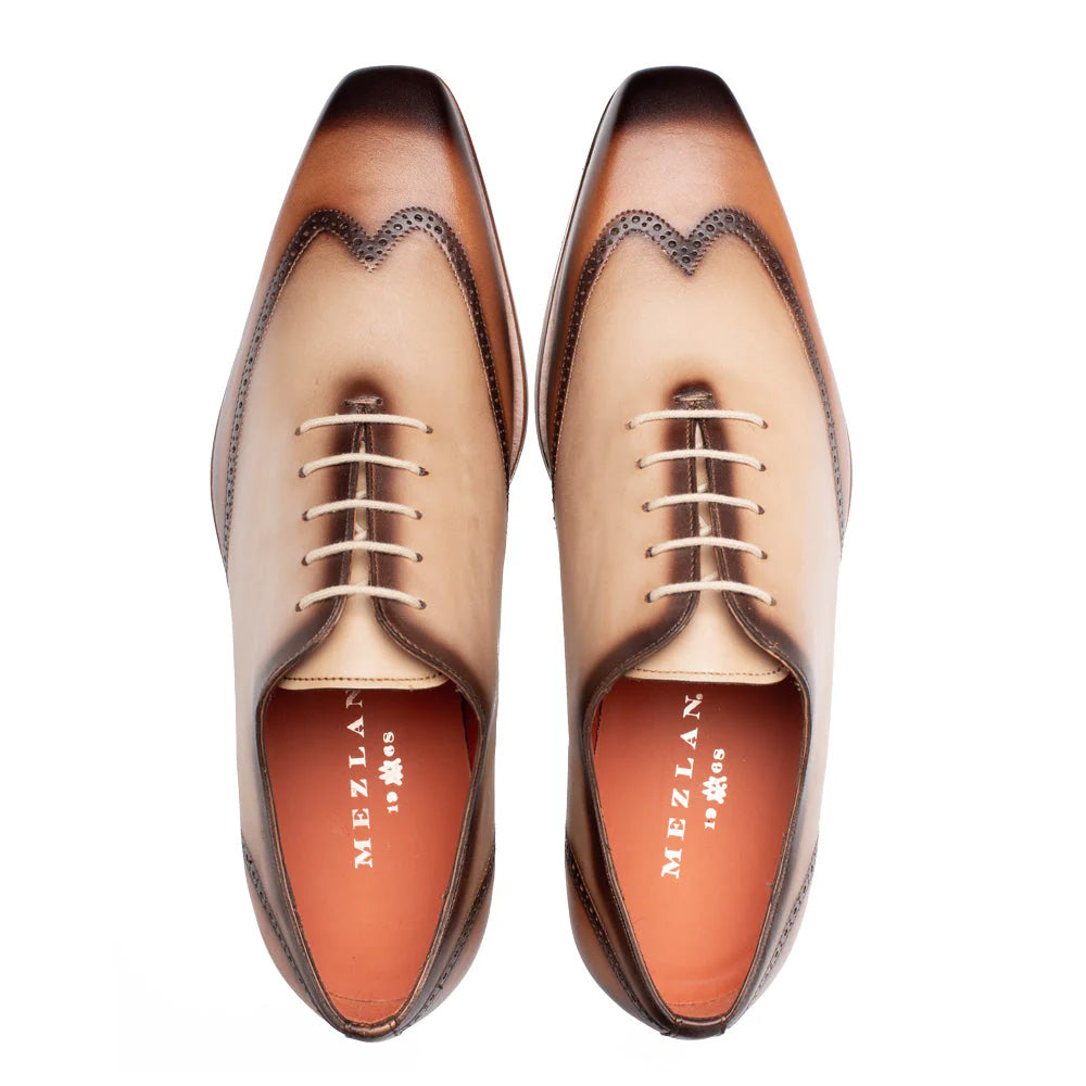 Mezlan Lightweight Oxford Camel / Bone (R21223)