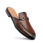 Mezlan Leather Ornament Mule Mocha (S21224)