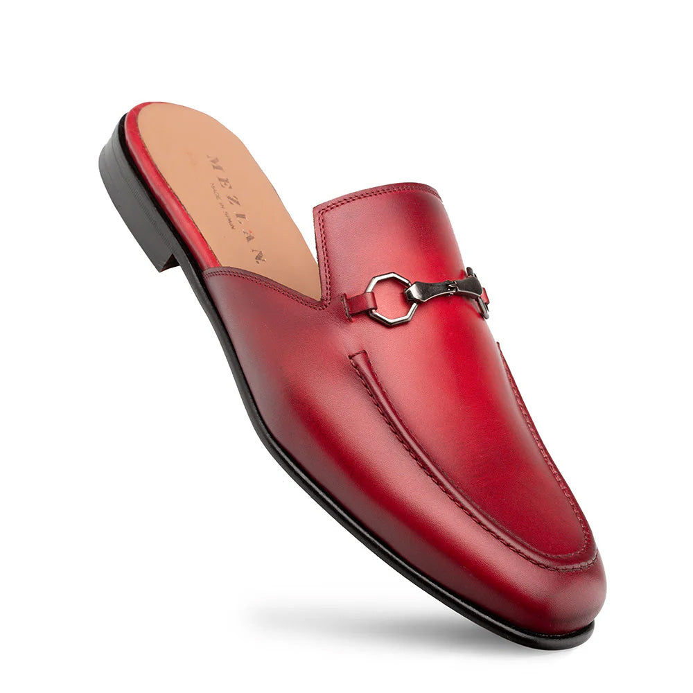 Mezlan Leather Ornament Mule Red (S21224)