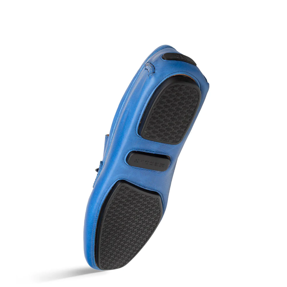 Mezlan Nubuck Deluxe Ornament Driver Blue (R7378)