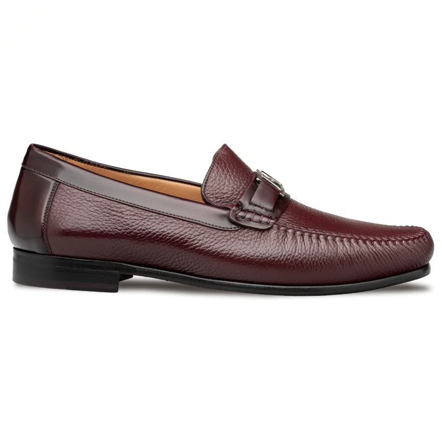 Mezlan Deerskin Moccasin Burgundy