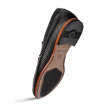 Mezlan Perforated Penny Moccasin Black (R7388)