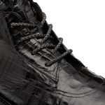 Mezlan Crocodile Rugged Boot Black 