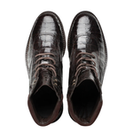 Mezlan Crocodile Rugged Boot Brown 