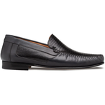 Mezlan Lizard / Nappa Moccasin Black
