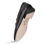 Mezlan Lizard / Nappa Moccasin Black