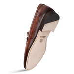 Mezlan Lizard / Nappa Moccasin Cognac