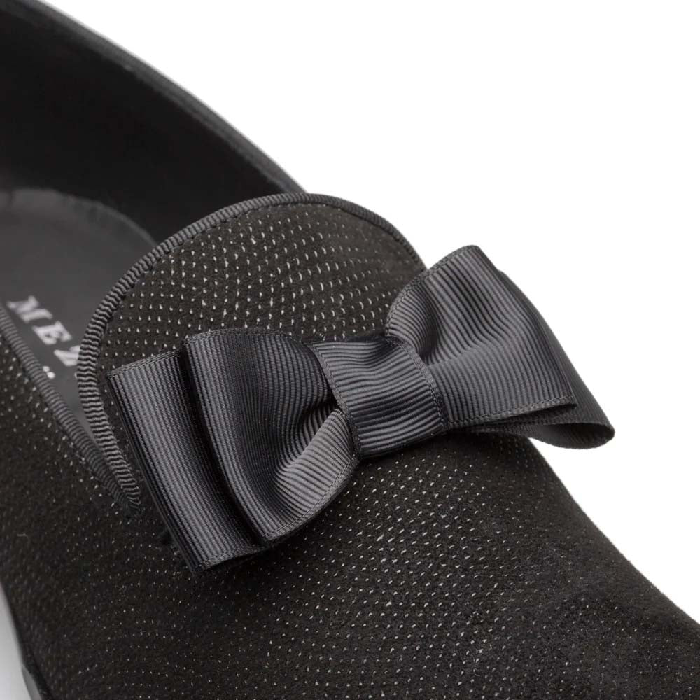 Mezlan Venetian Formal Bow-Tie Loafer Black (S20306)