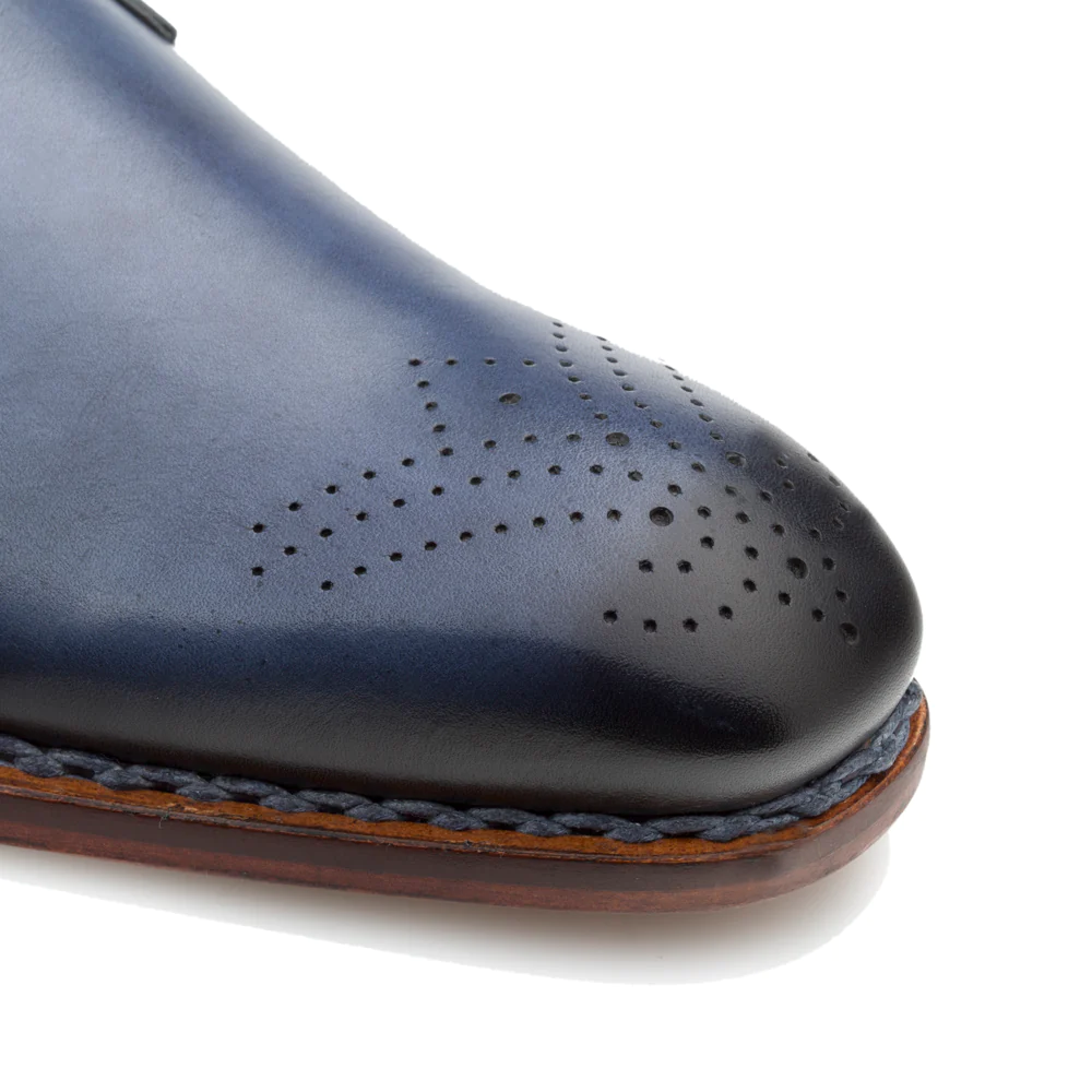 Mezlan Artisan Welt Monk Strap Blue (S20416)
